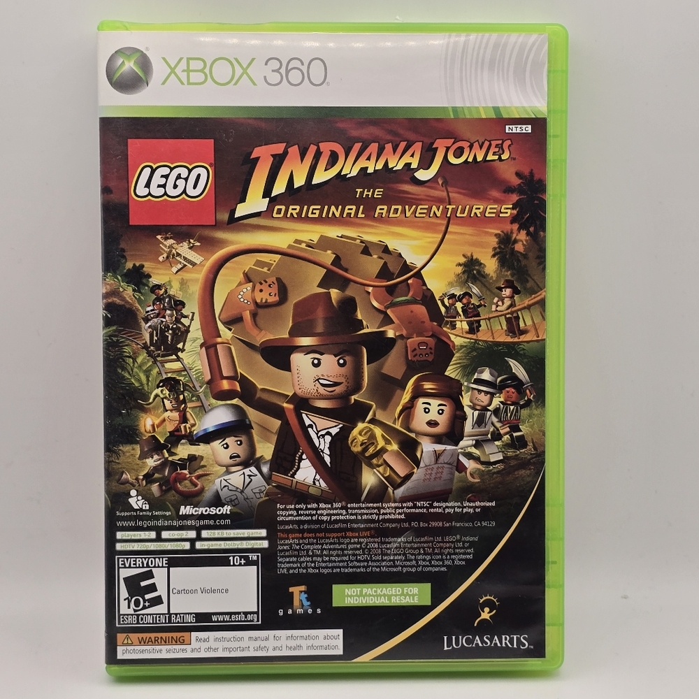 Xbox 360 Lego Indiana Jones The Original Adventure And Kung Fu Panda Video Games